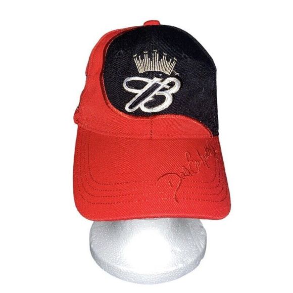 Dale Earnhardt JR Budweiser Nascar #8 Red Black Hat One Size Fits All Adjustable - Picture 1 of 6